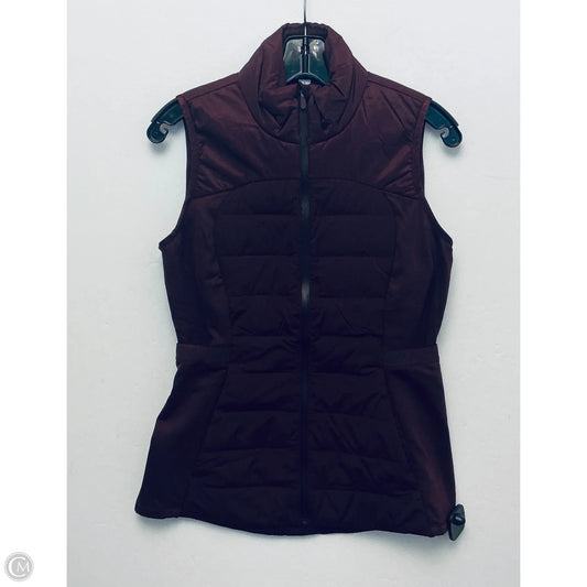 Vest Puffer & Quilted By Lululemon In Maroon, Size: 6