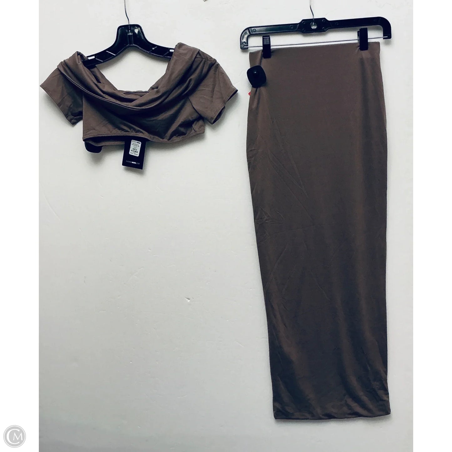 Skirt Set 2pc By Fashion Nova In Brown, Size: S