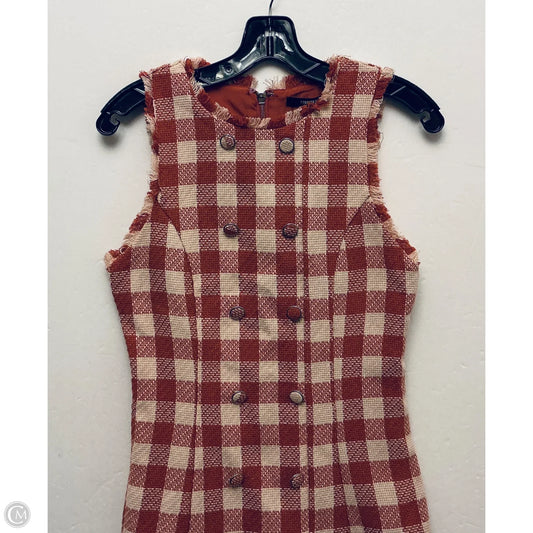Dress Casual Midi By Forever 21 In Checkered Pattern, Size: S