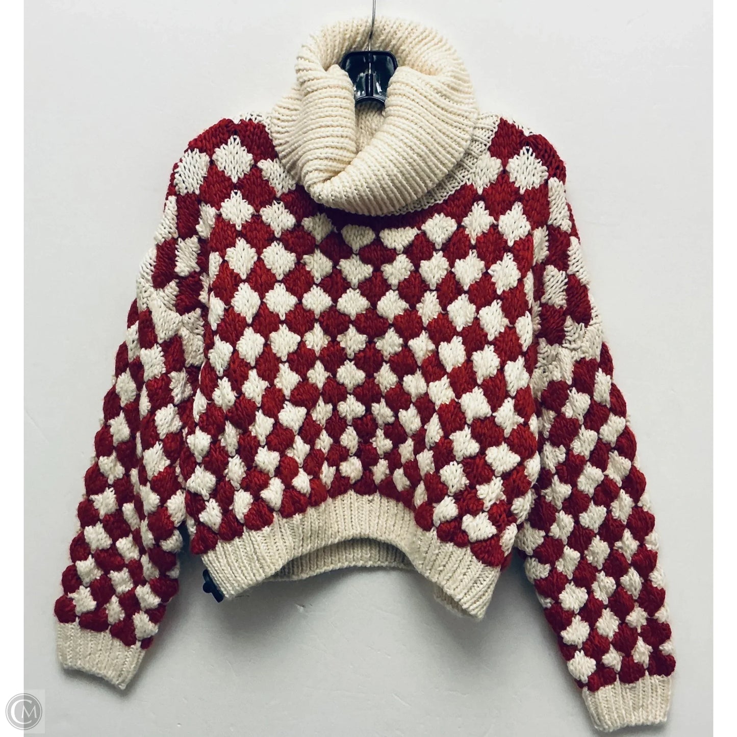 Sweater By Vici In Red & White, Size: M
