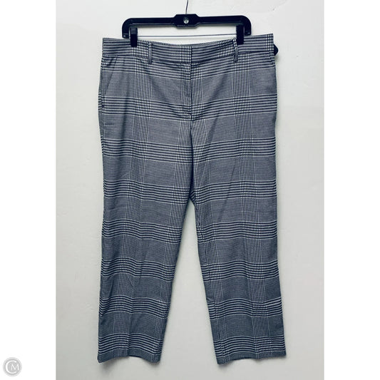 Pants Dress By Loft In Checkered Pattern, Size: 14