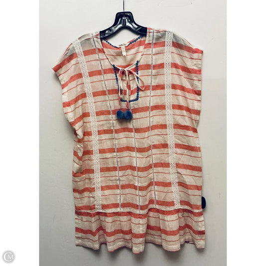 Top Short Sleeve By Matilda Jane In Striped Pattern, Size: L