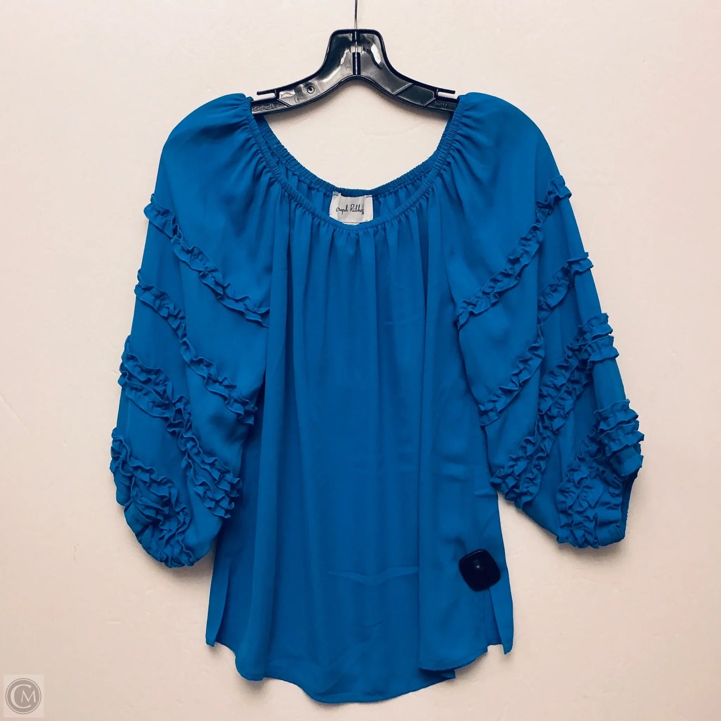 Top Long Sleeve By Joseph Ribkoff In Blue, Size: Xs