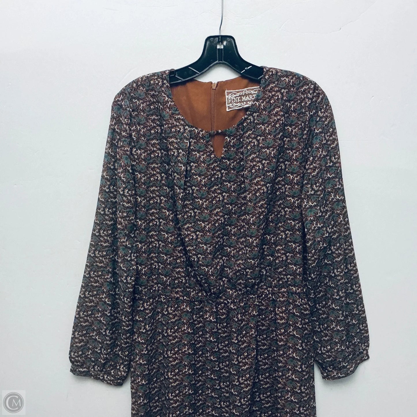 Dress Casual Maxi By Cmc In Brown, Size: L