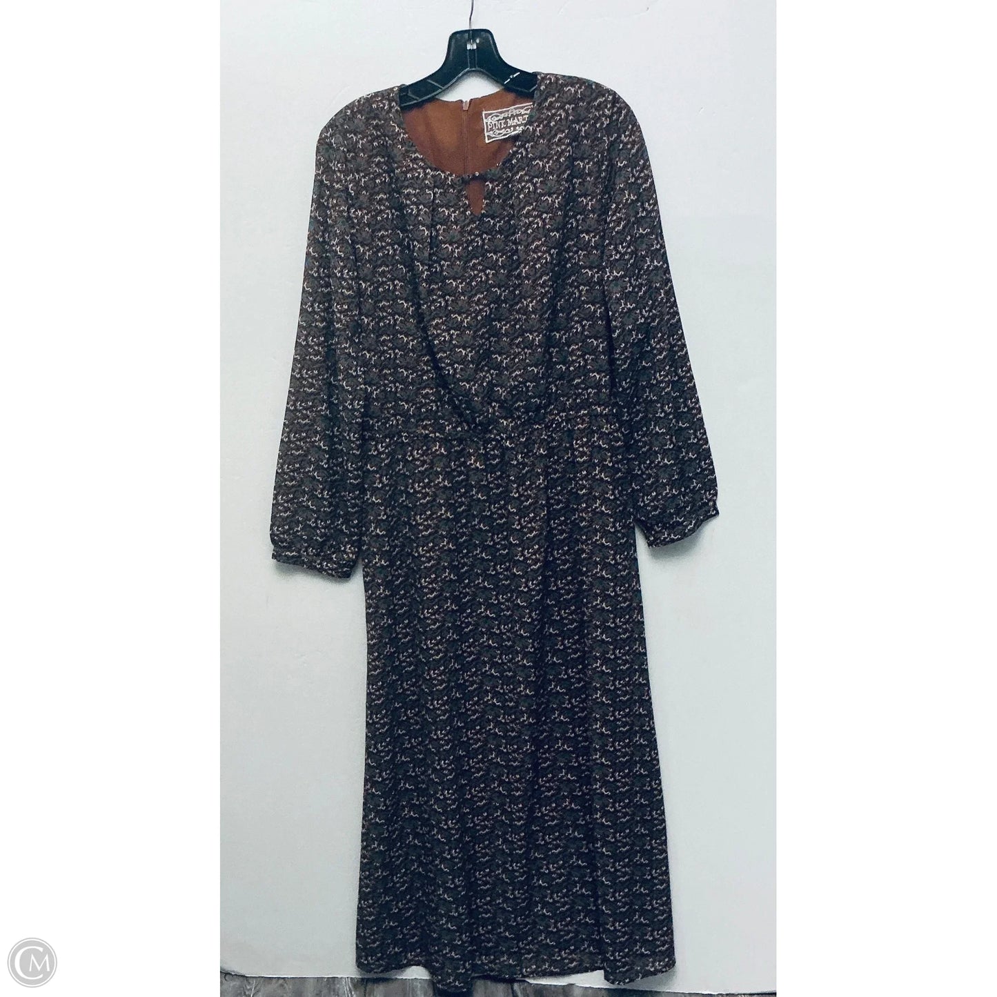 Dress Casual Maxi By Cmc In Brown, Size: L