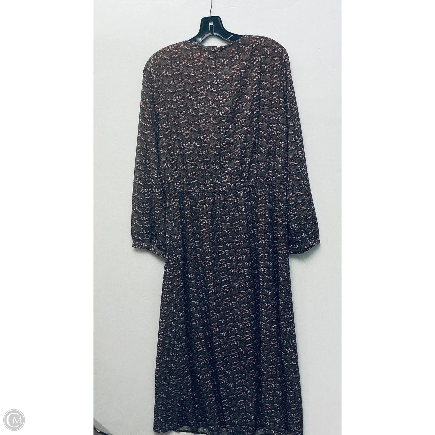 Dress Casual Maxi By Cmc In Brown, Size: L