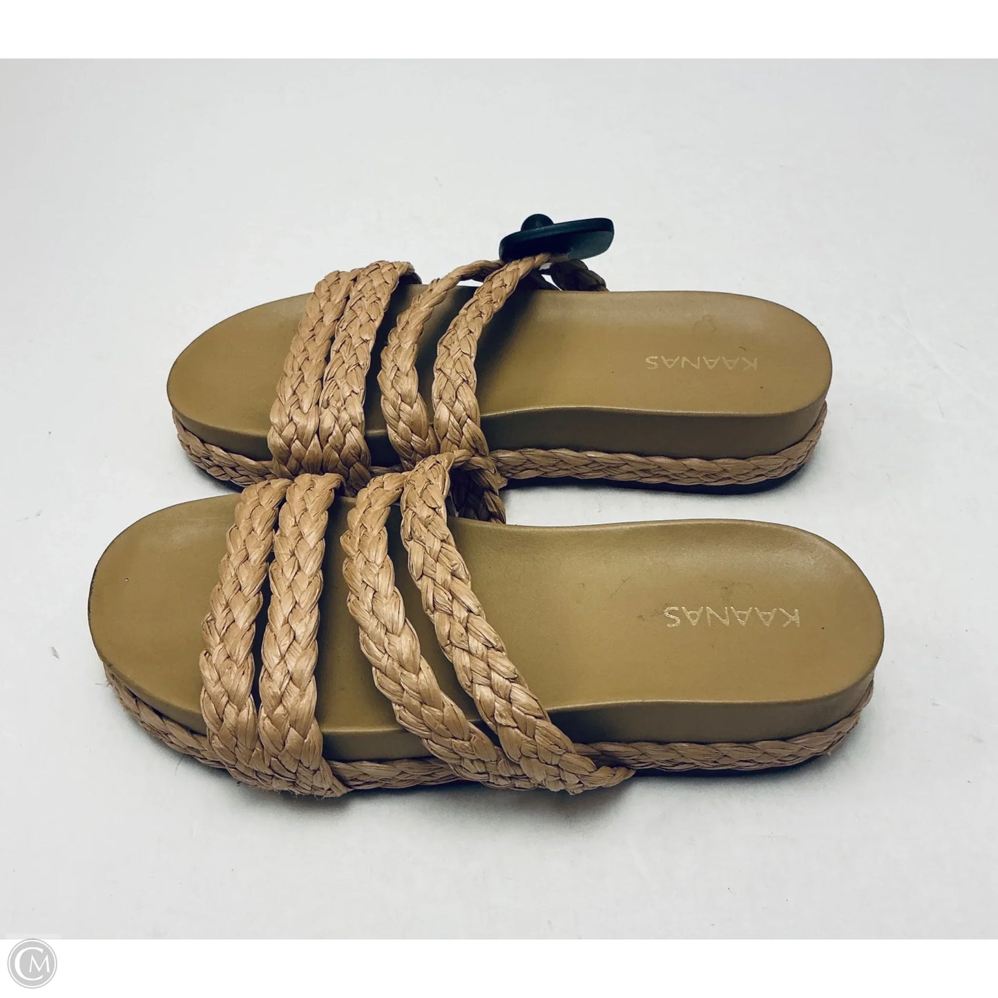 Sandals Flats By Clothes Mentor In Tan, Size: 8