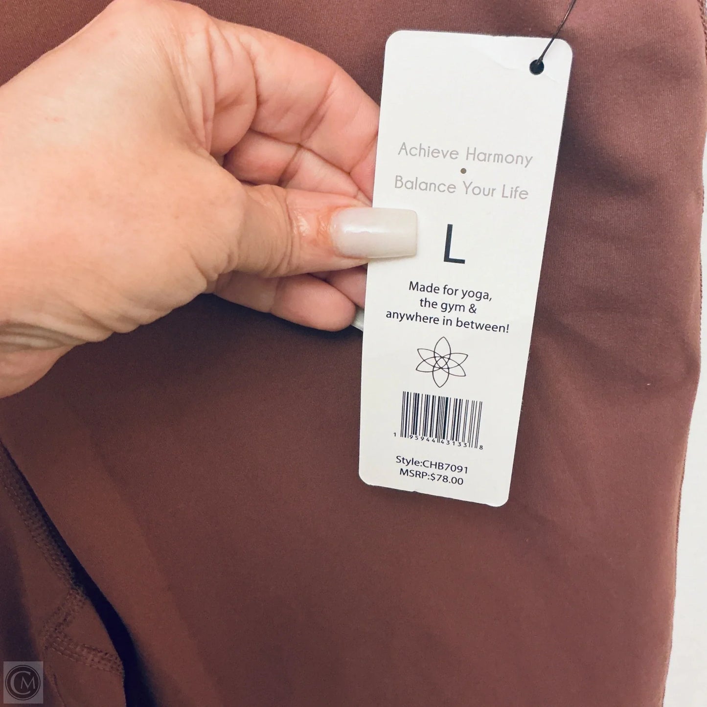 Athletic Leggings By Clothes Mentor In Brown, Size: L