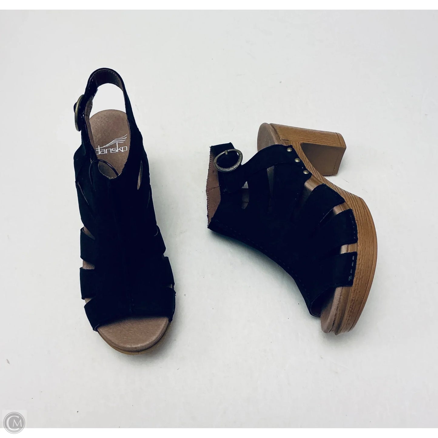 Sandals Heels Block By Dansko In Black, Size: 7