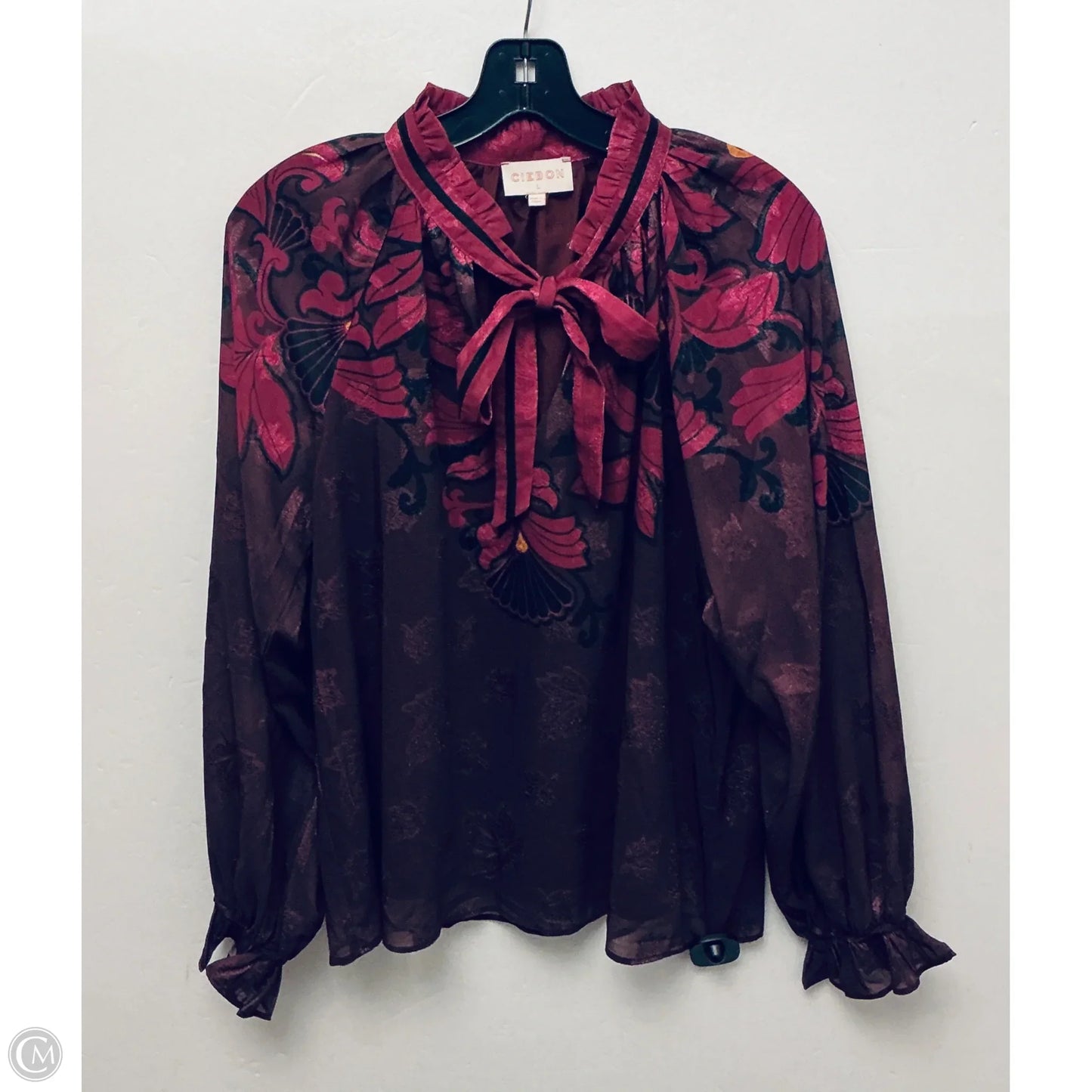 Top Long Sleeve By Clothes Mentor In Purple, Size: L