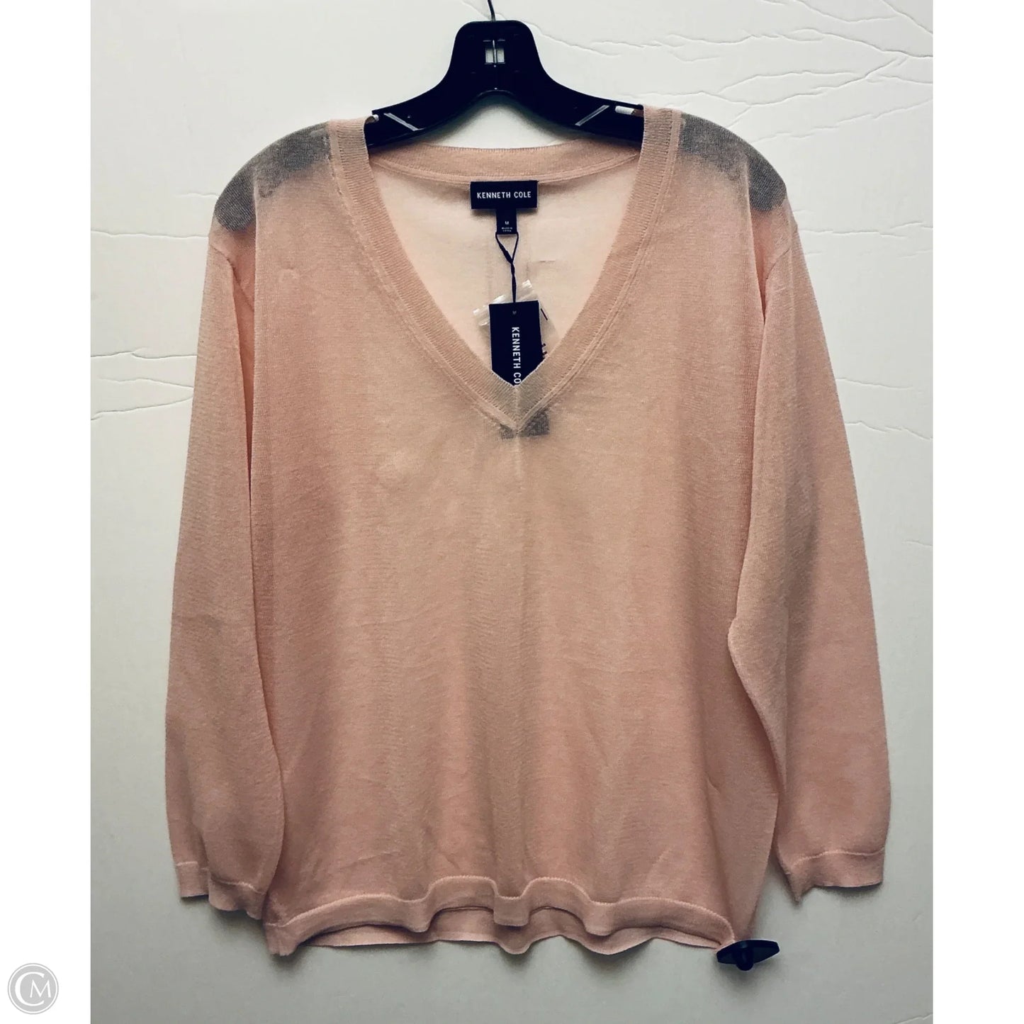 Top Long Sleeve By Kenneth Cole In Pink, Size: M