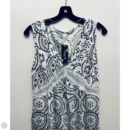 Dress Casual Midi By Blooming Jelly In Black & White, Size: M