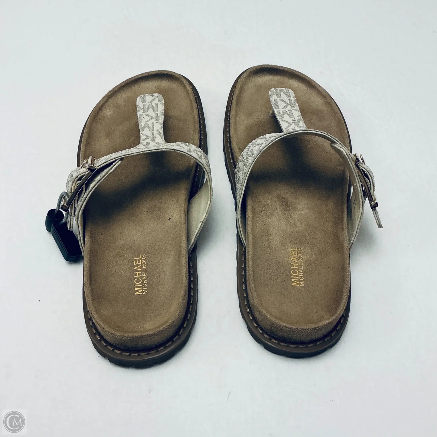 Sandals Flats By Michael By Michael Kors In White, Size: 9