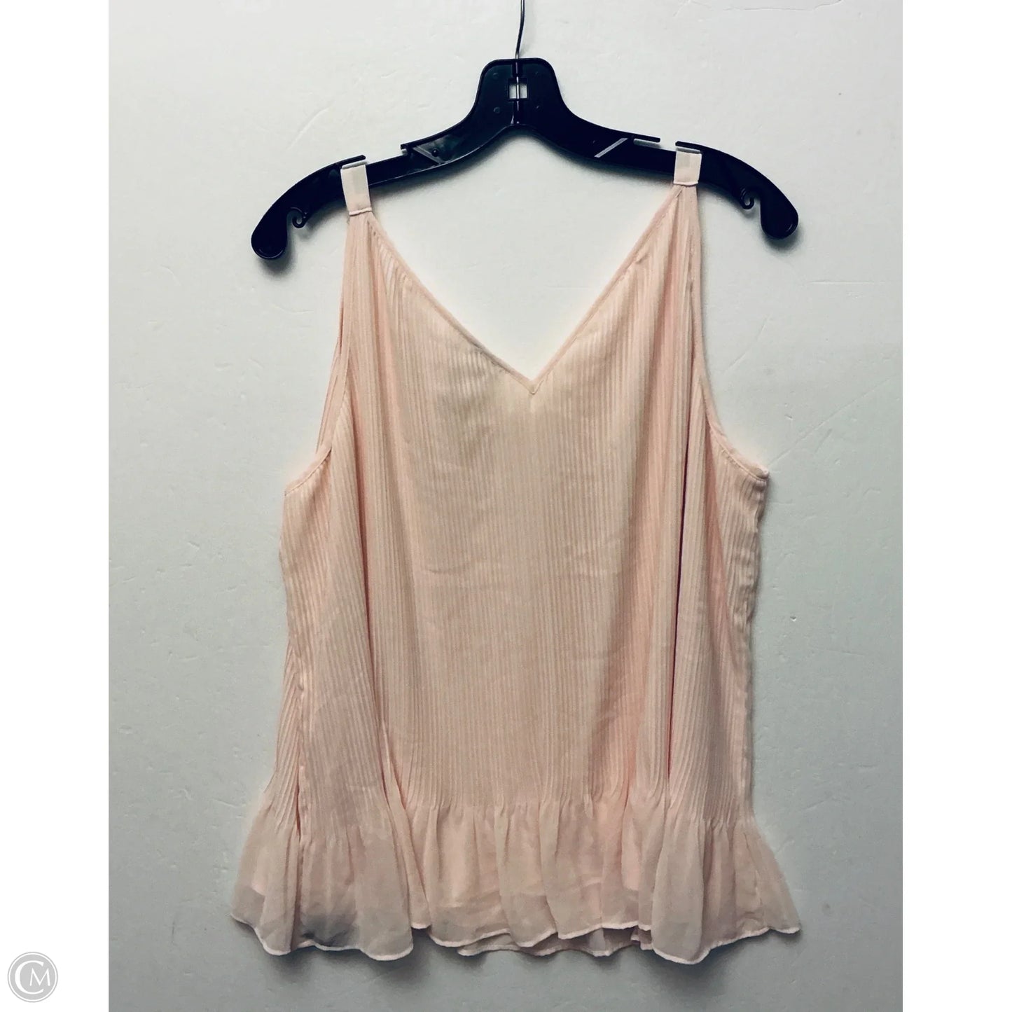 Top Sleeveless By Chicos In Peach, Size: Xl
