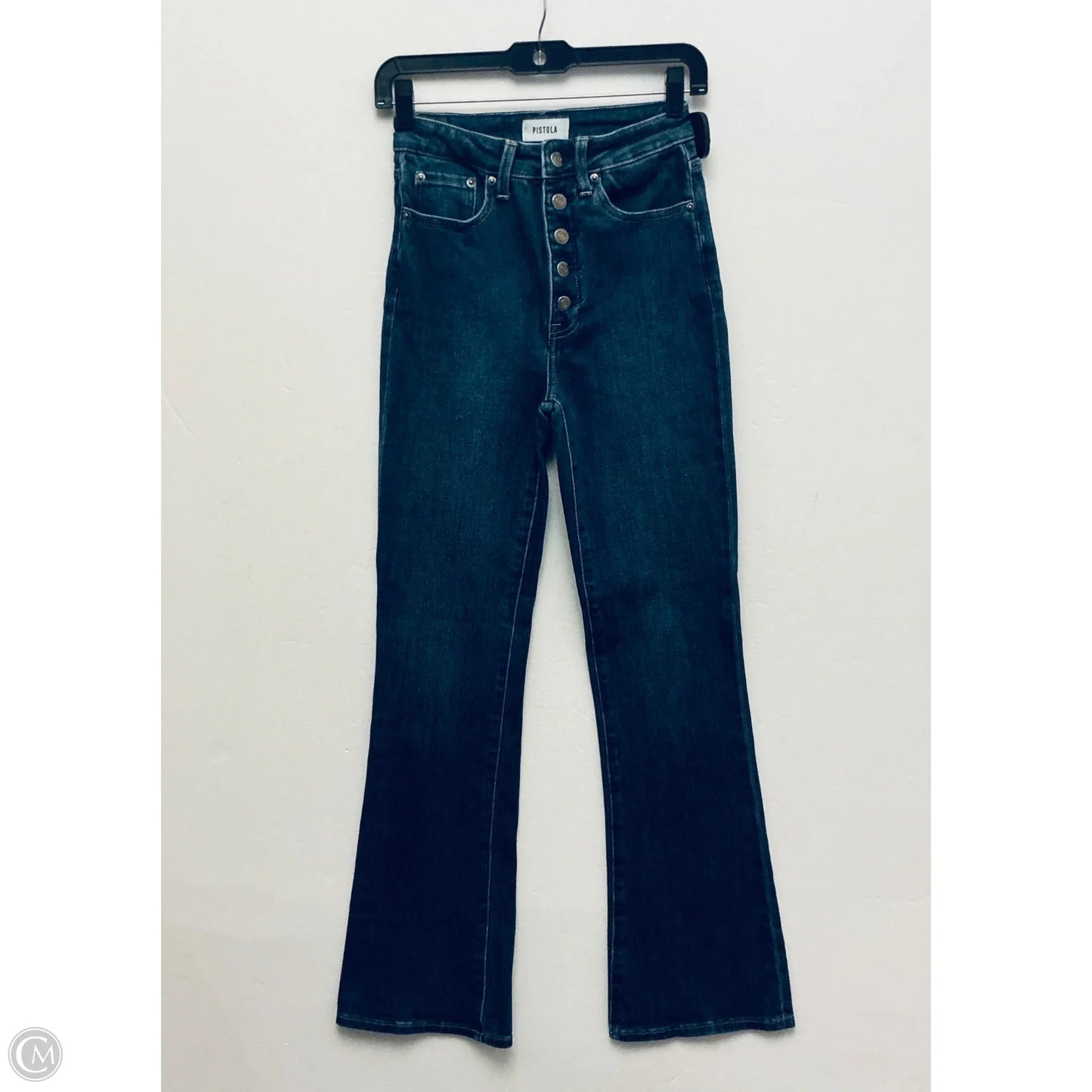 Jeans Flared By Pistola In Blue Denim, Size: 2