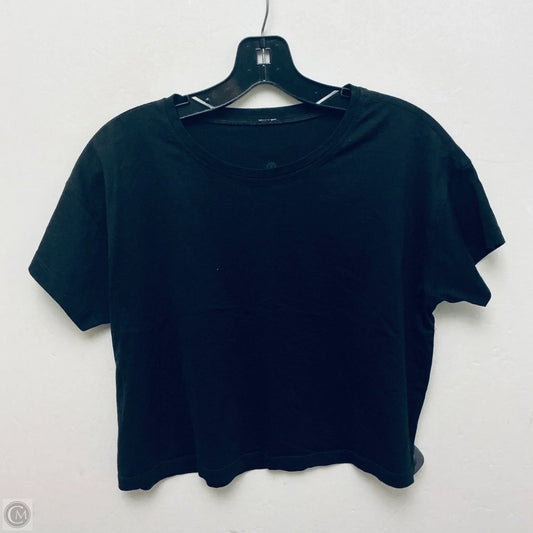 Athletic Top Short Sleeve By Lululemon In Black, Size: S
