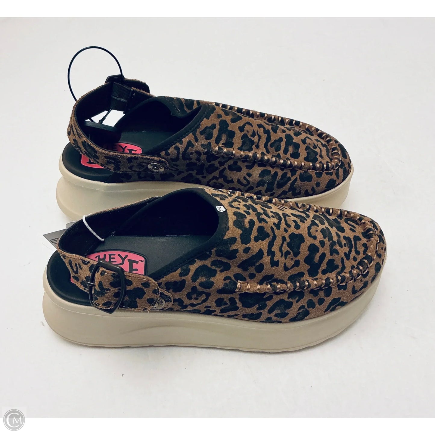 Shoes Heels Platform By Hey Dude In Animal Print, Size: 10