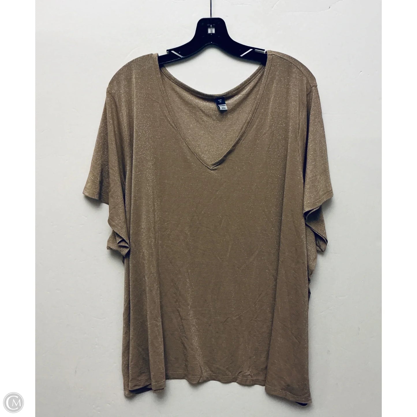 Top Short Sleeve By Old Navy In Gold, Size: 4x