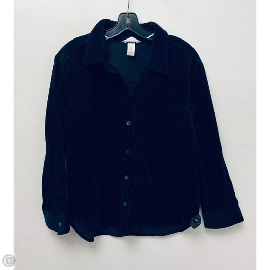 Top Long Sleeve By H&m In Black, Size: M