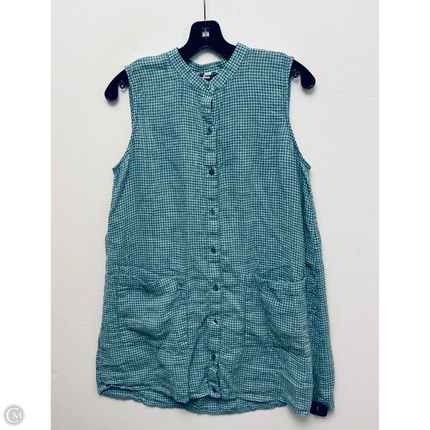 Dress Casual Short By Eileen Fisher In Green, Size: S