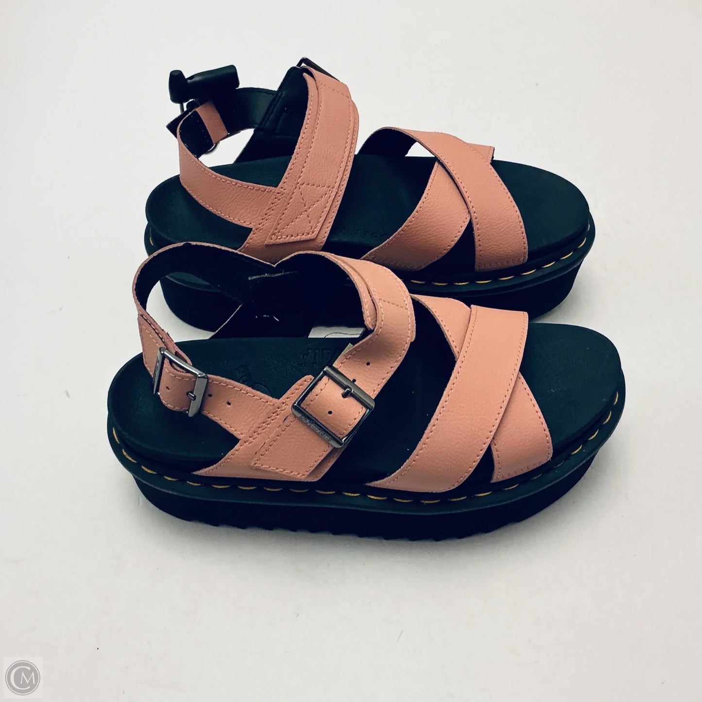 Sandals Heels Platform By Dr Martens In Pink, Size: 9