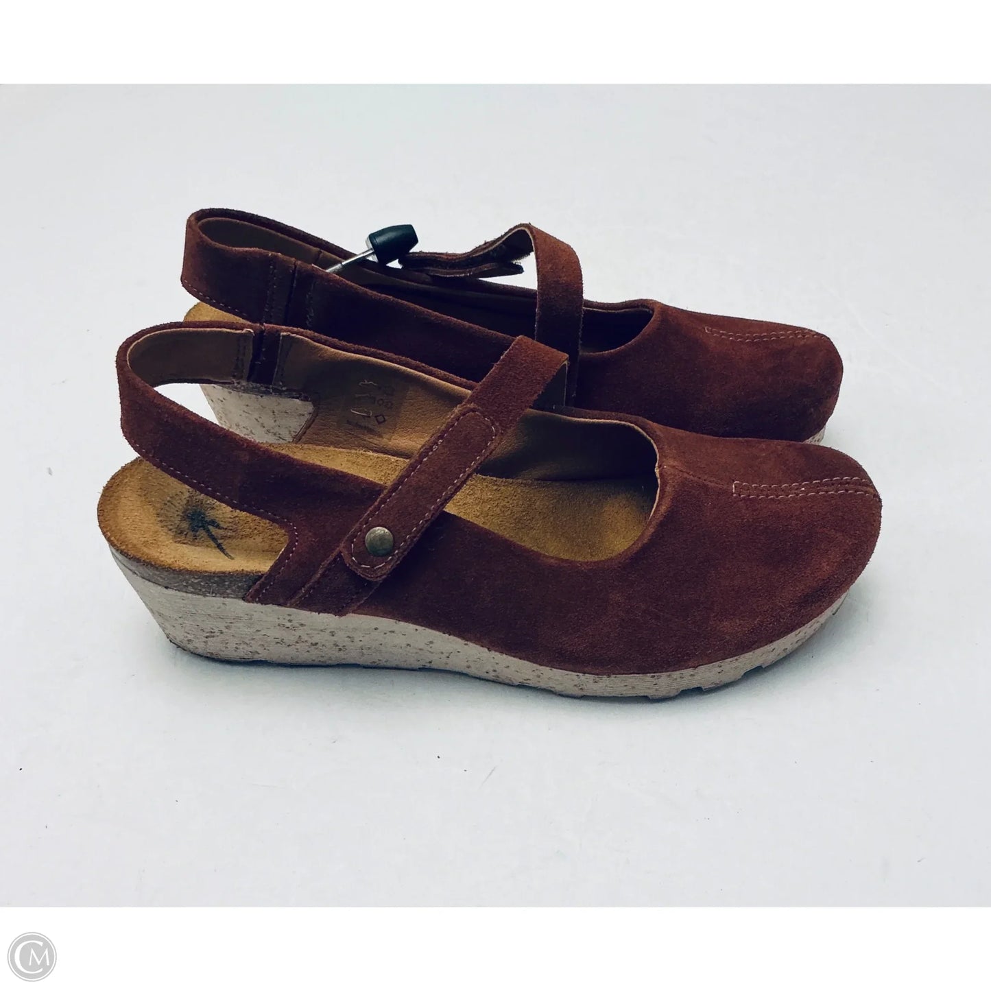 Shoes Heels Wedge By Otbt In Brown, Size: 9