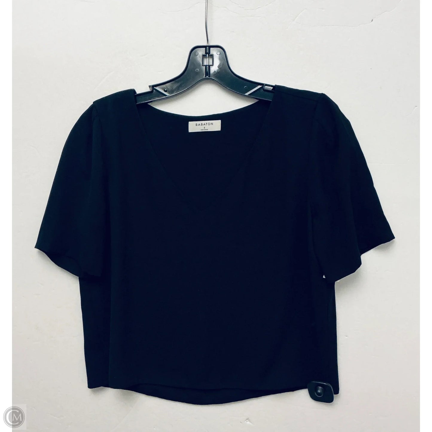 Top Short Sleeve Basic By Babaton In Black, Size: S
