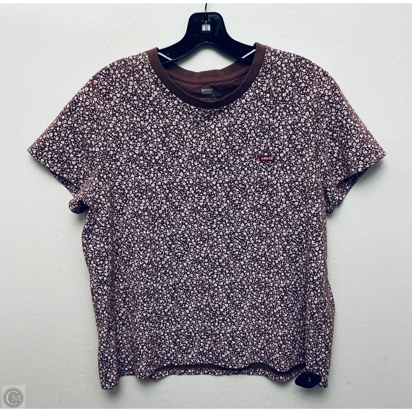 Top Short Sleeve By Levis In Mauve, Size: Xl