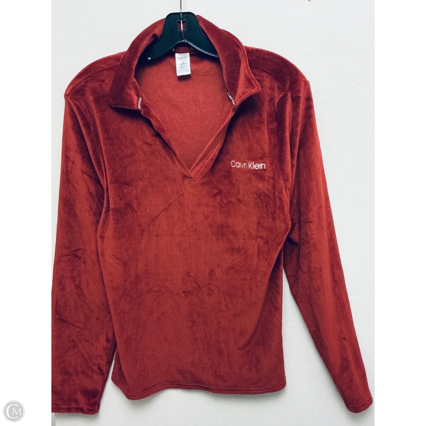 Pajamas 2pc By Calvin Klein In Red, Size: L