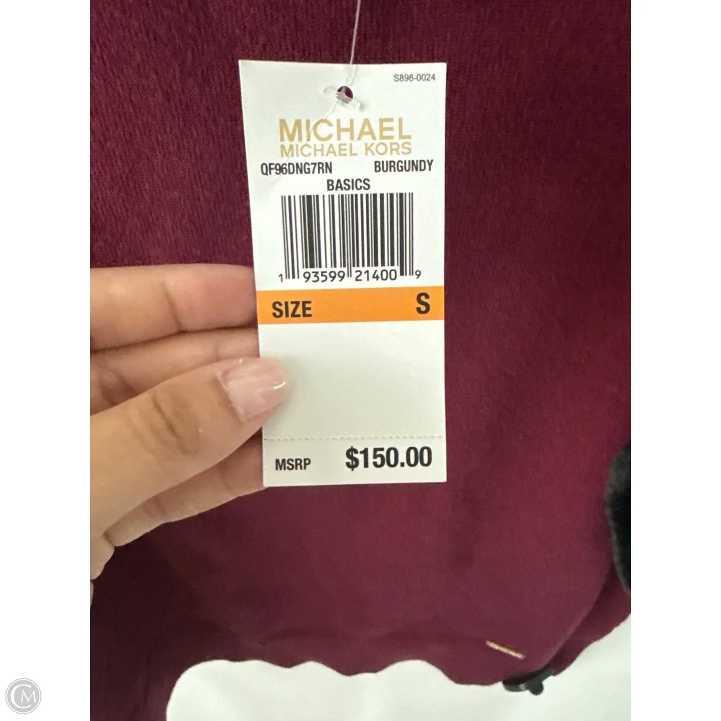 Top Short Sleeve By Michael By Michael Kors In Red, Size: S