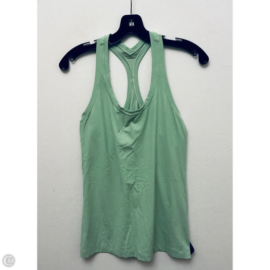 Athletic Tank Top By Lululemon In Green, Size: 8