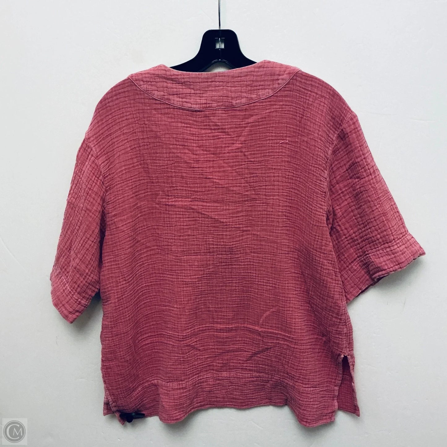 Top Short Sleeve By Faherty In Pink, Size: M