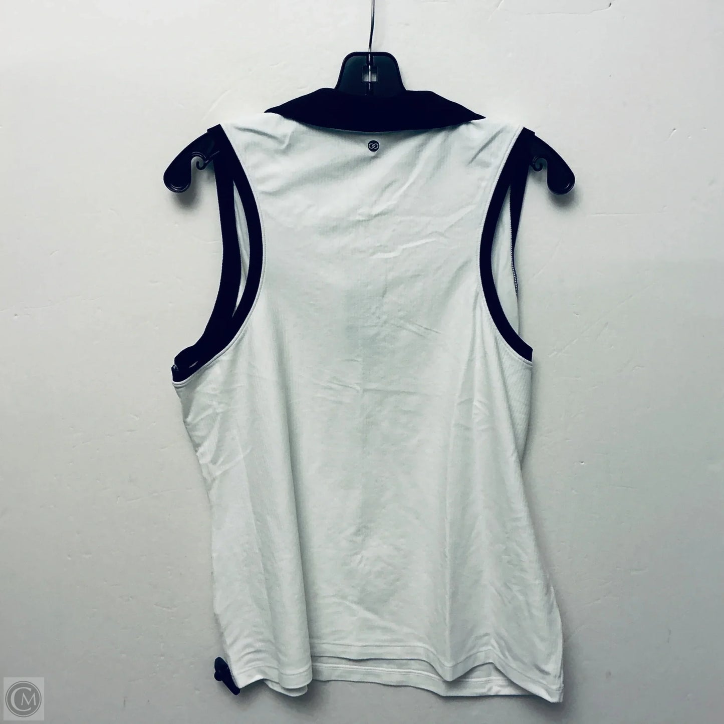 Top Sleeveless By Calia In Black & White, Size: Xxl