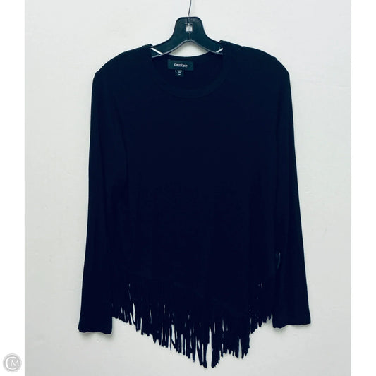 Top Long Sleeve By Karen Kane In Black, Size: M