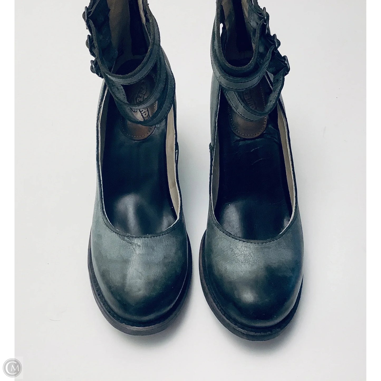 Shoes Heels Block By Freebird In Grey, Size: 11