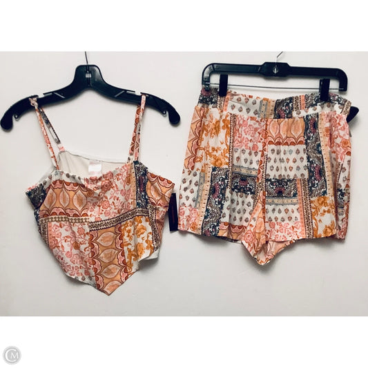 Top 2pc Sleeveless By No Boundaries In Multi-colored, Size: L