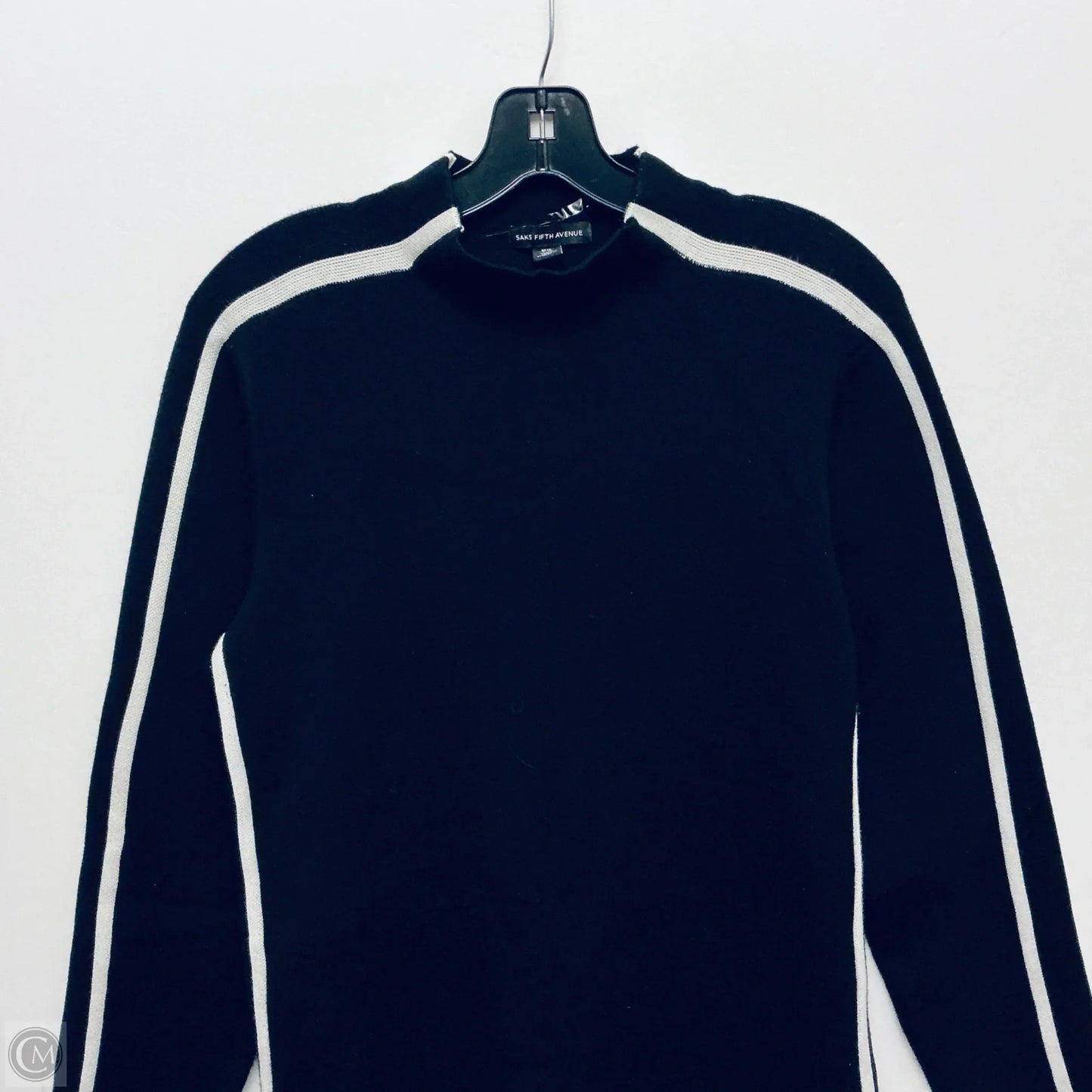 Dress Casual Maxi By Saks Fifth Avenue In Black & White, Size: L