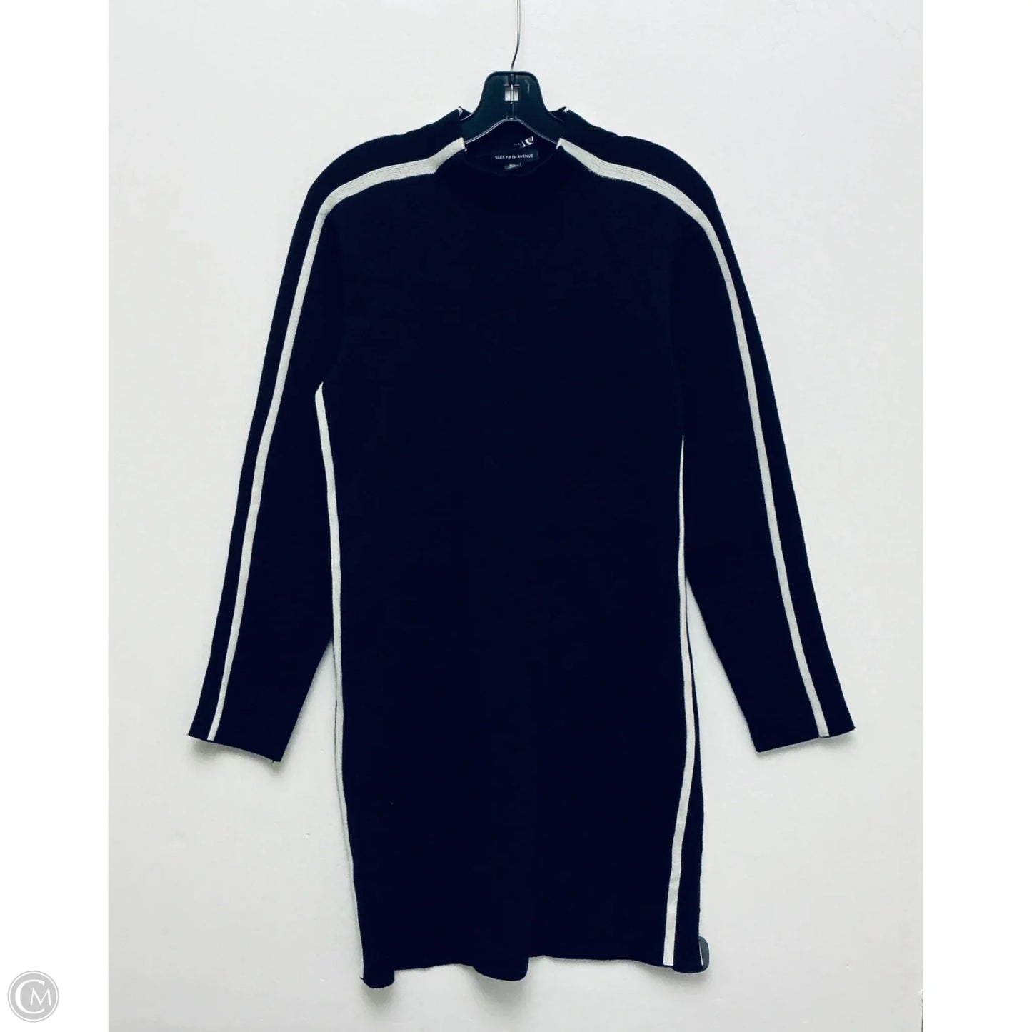 Dress Casual Maxi By Saks Fifth Avenue In Black & White, Size: L