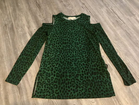 Animal Print Top Long Sleeve Michael Kors, Size S