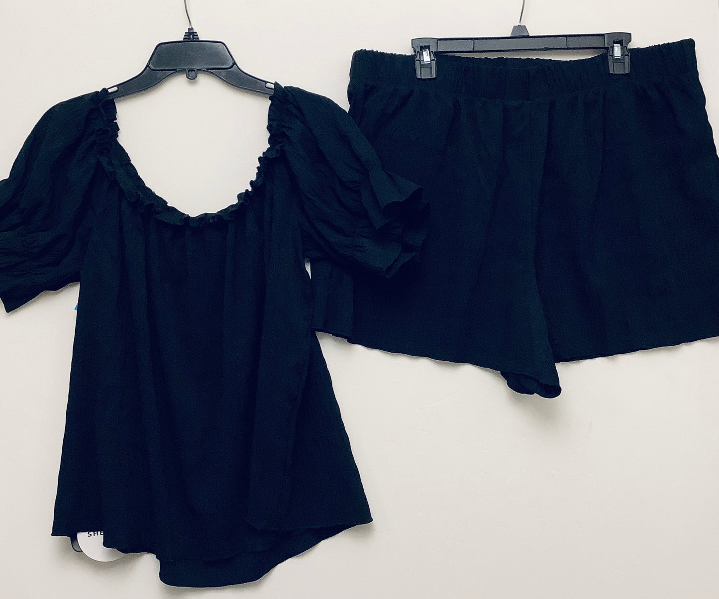 Shorts Set By Shein In Black, Size: 3x