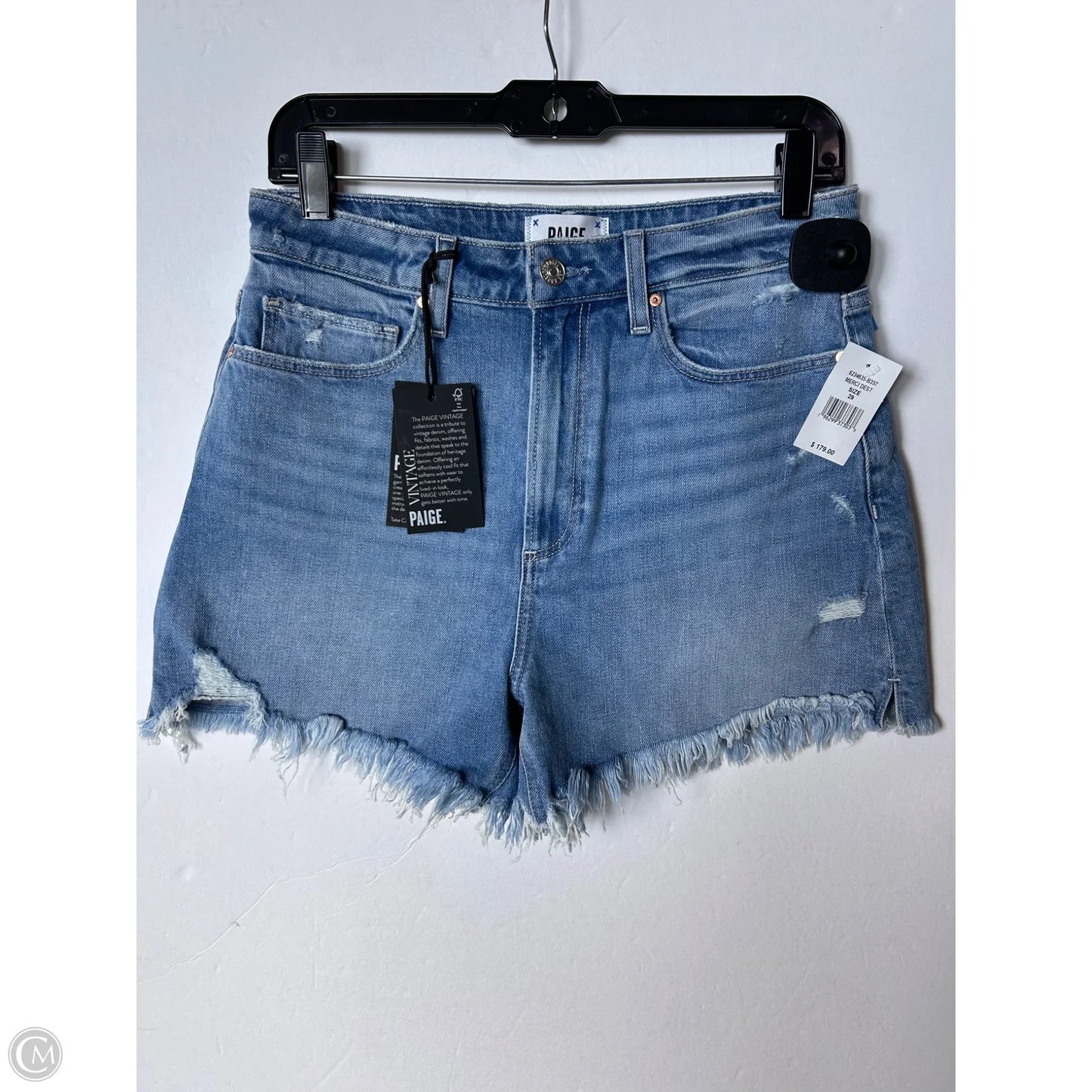 Shorts By Paige In Blue Denim, Size: 8