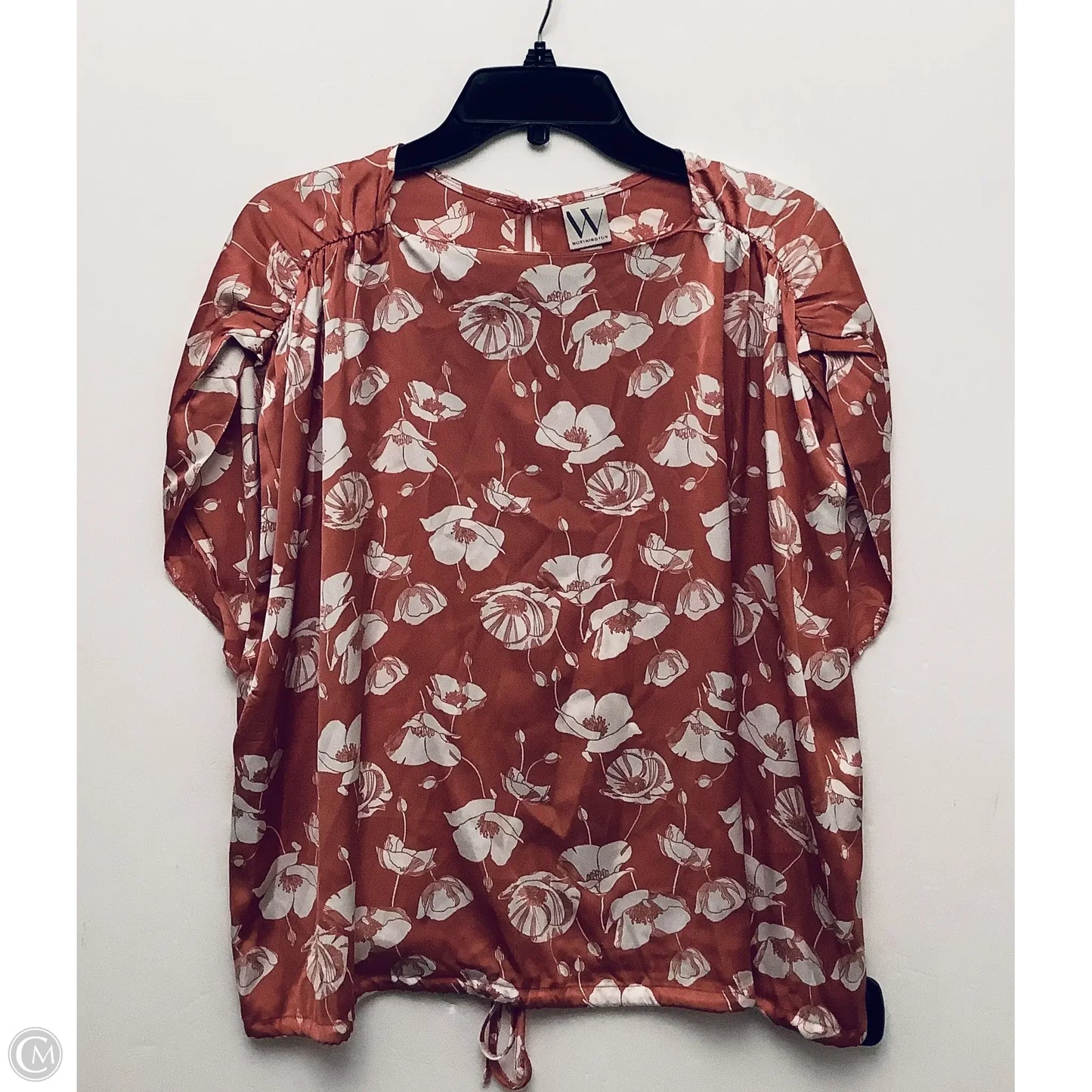 Top Short Sleeve By Worthington In Peach, Size: Xxl