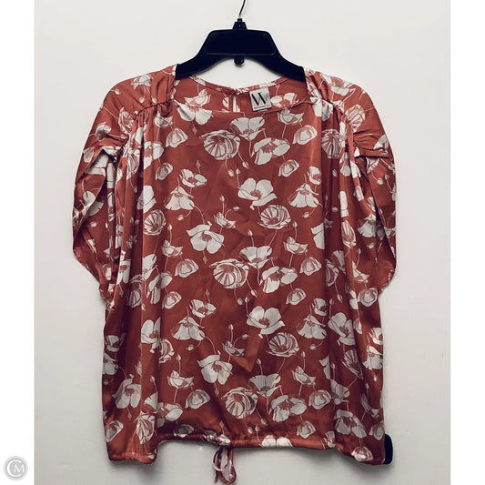 Top Short Sleeve By Worthington In Peach, Size: Xxl