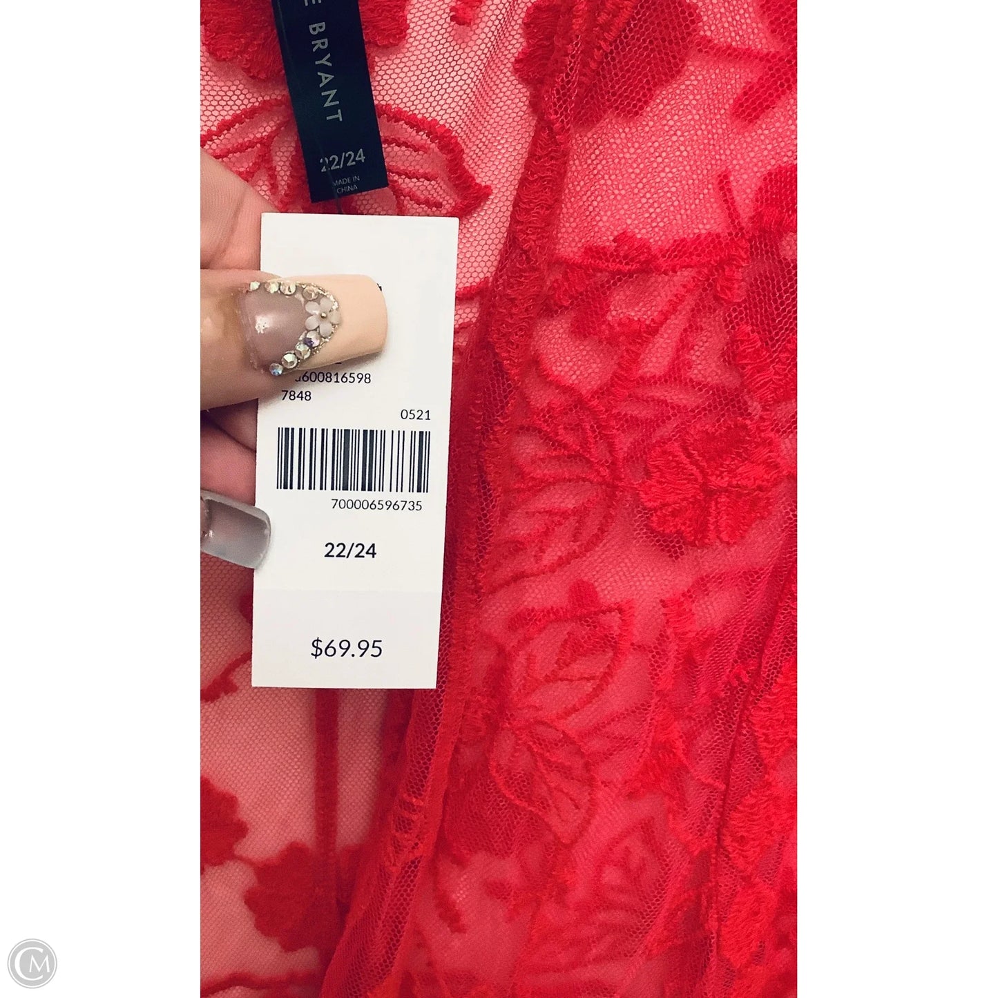 Kimono By Lane Bryant In Pink, Size: 2x