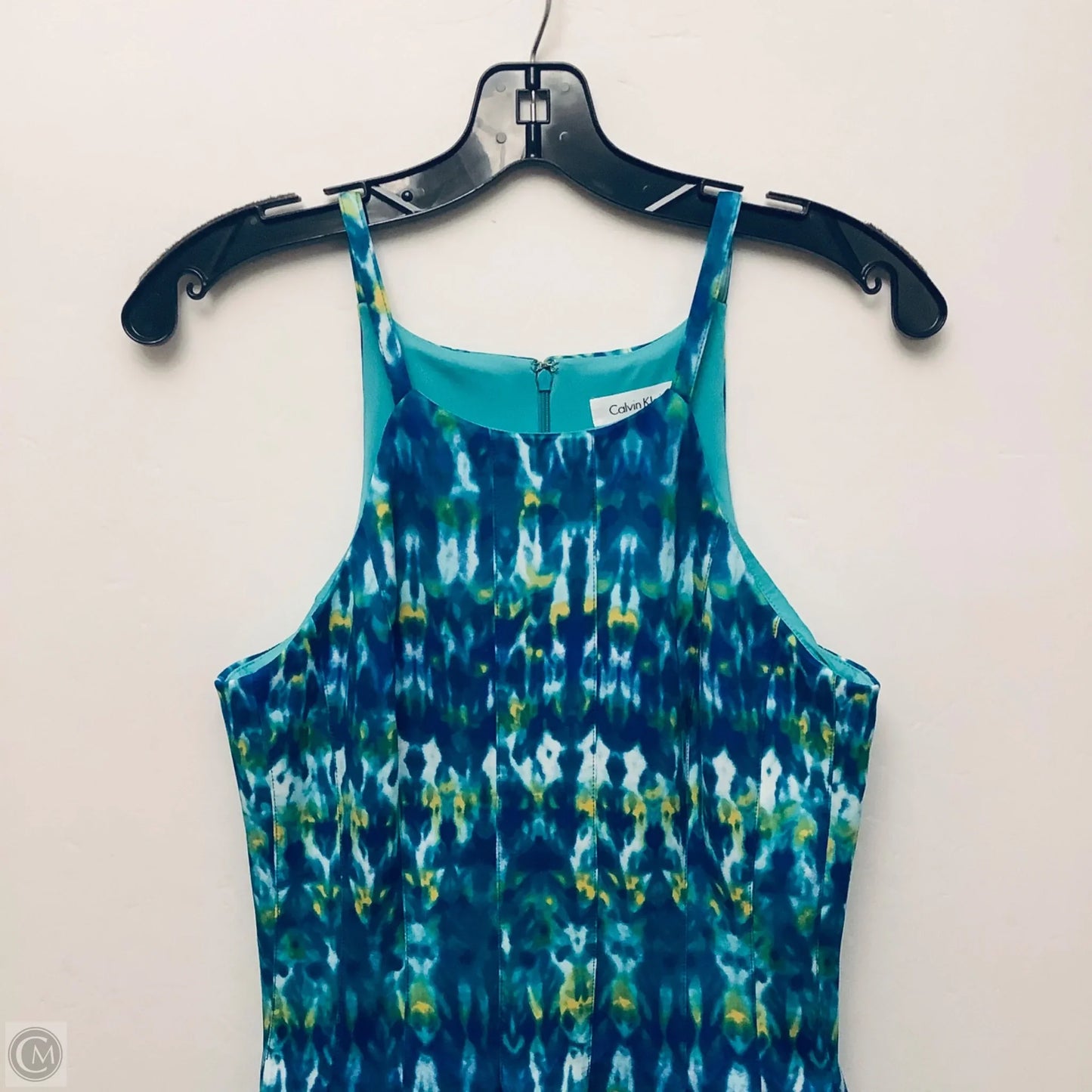 Dress Casual Short By Calvin Klein In Blue, Size: M