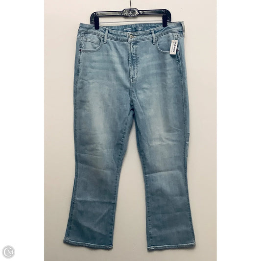 Jeans Straight By Old Navy In Blue Denim, Size: 16l