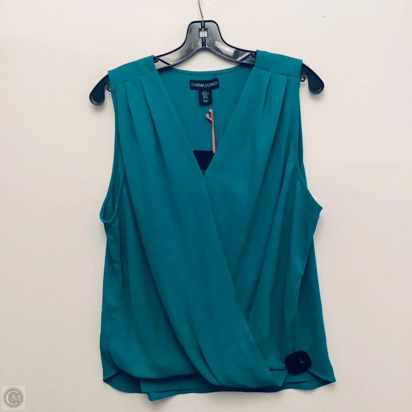 Top Sleeveless By Cynthia Rowley In Green, Size: Xl