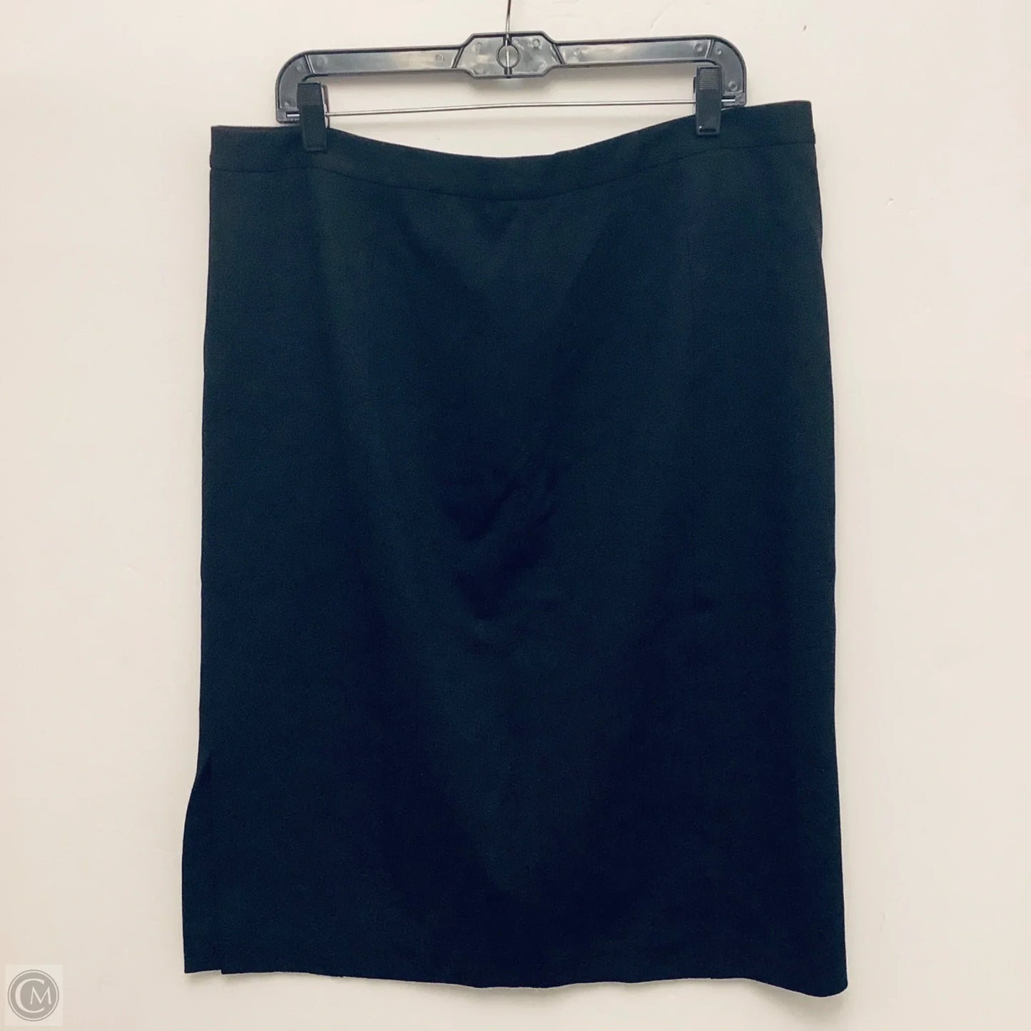 Skirt Midi By Kasper In Black, Size: 18