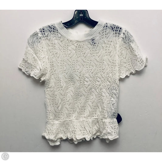 Top Short Sleeve By Divided In White, Size: S