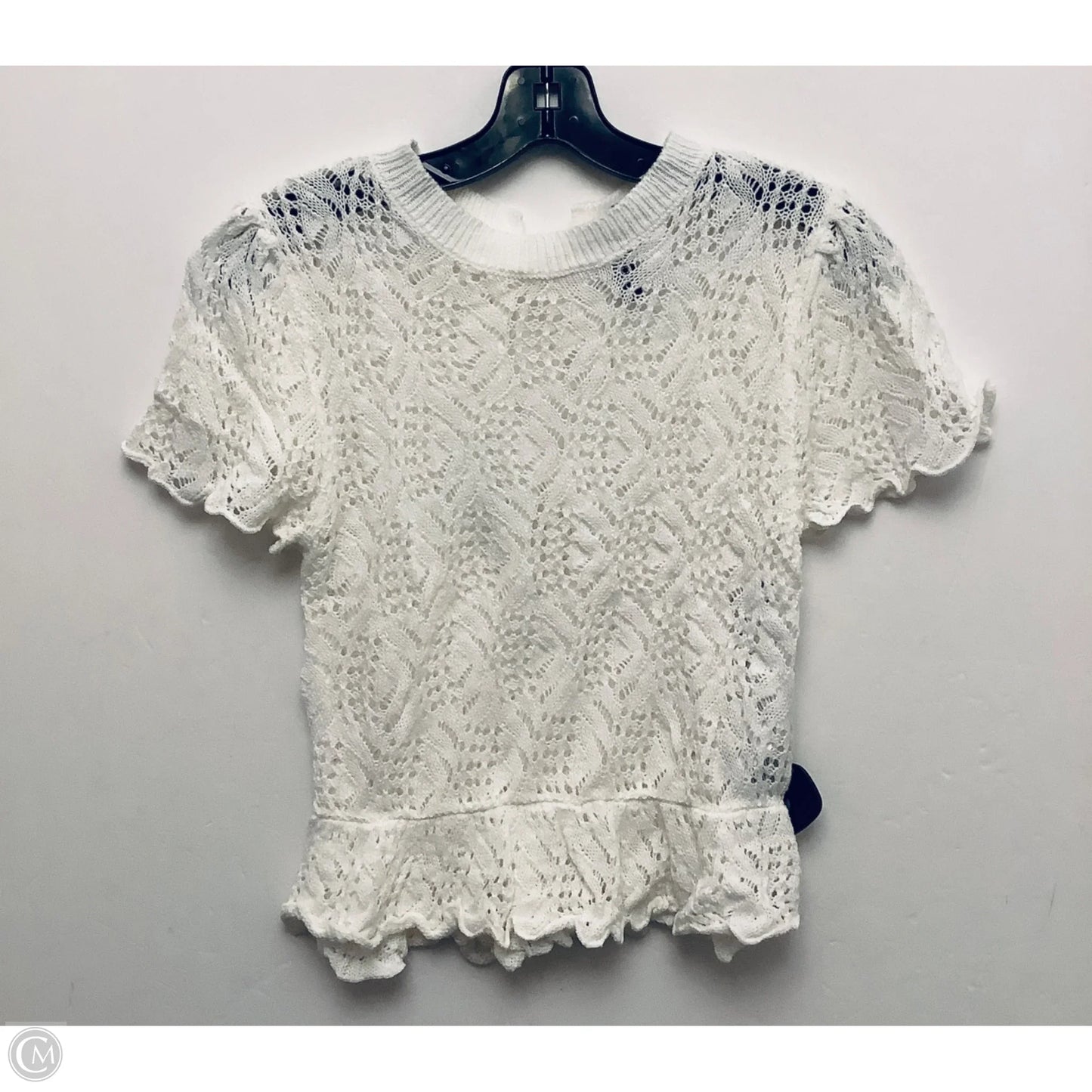 Top Short Sleeve By Divided In White, Size: S